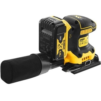 Levigatrice orbitale 1/4 di foglio XR Dewalt con percussione 18 V, 2 batterie XR Litio 18 V 5,0 Ah, motore Brushless