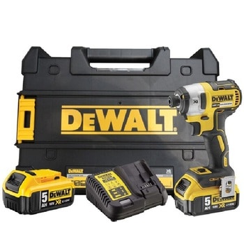 Avvitatore a impulsi DCF887P2-QW Dewalt a batteria 18 V, 2 batterie XR Litio 5,0 Ah