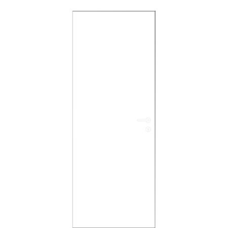 Pannello Modello Q Door-Xe per porta scorrevole, dimensione 700x2100 mm, Laminatino TSS finitura Bianco Liscio