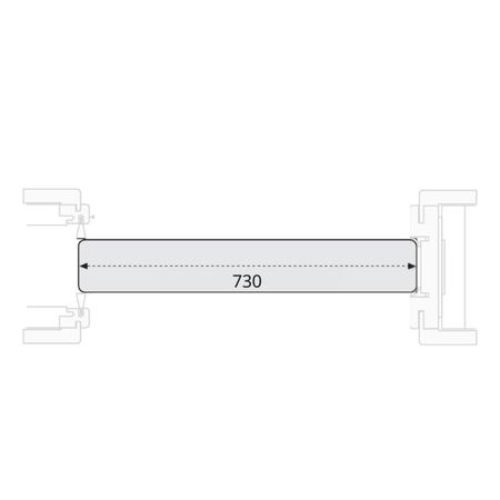 Pannello Modello Q Door-Xe per porta scorrevole interno muro, dimensione 700x2100 mm, Laminatino TSS finitura Palissandro
