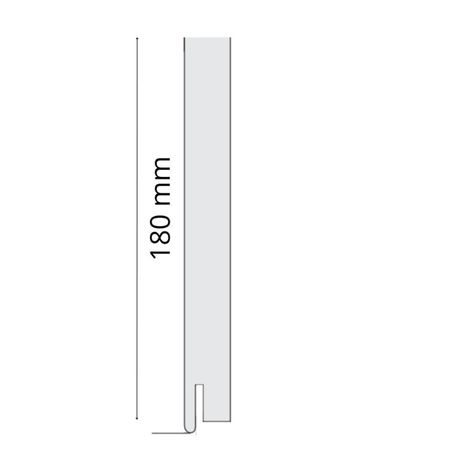 Foglio bussola Door-Xe per montante, Maschio-Femmina, dimensione 180x25x2190 mm, Multistrato Laminato TSS finitura Bianco Liscio