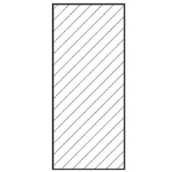 Pannello per porta battente Sinistro Sofi in laminatino TSS, dimensione 600x2100 mm, finitura Bianco Matrix