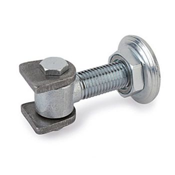 Cardine superiore a passo fine Adem per cancello ad anta, regolabile, diametro 20x1,5 mm, finitura Zincata