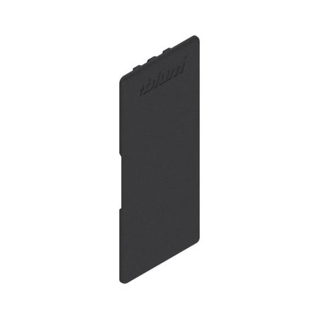 Placchetta interna ZA7.5700 Blum per copertura regolazione interna Legrabox, Plastica finitura Nero Terra Opaco