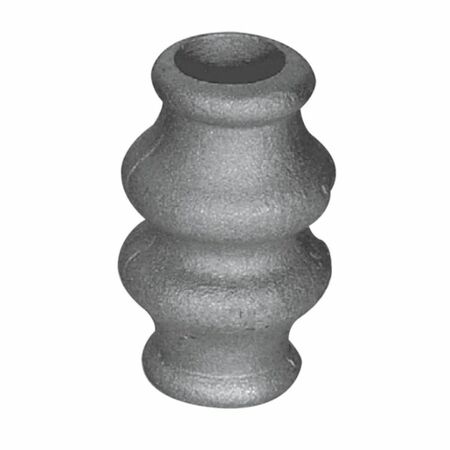 Borchia rullata 13.171.R Eurofer per cancello, foro 14,5 mm, dimensione 60x35 mm, materiale Ferro finitura Grezzo