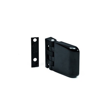Cerniera Esin Plast Media per infissi con spessore complanare da 1 mm, altezza 48 mm, materiale Resina, colore Nero