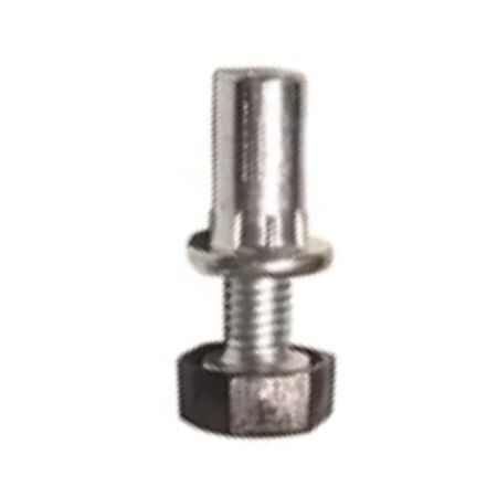 Piedino regolabile 604G6 Mauri per mobili, diametro 13 mm, altezza 24 mm, filetto M6, terminale Plastica Nera, Acciaio Zincato