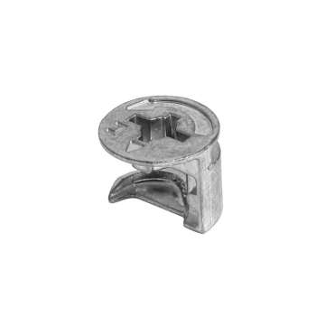 Eccentrico senza bordo EX0315 CAR per mobile, spessore 18 mm, dimensioni 15x14 mm, Zama finitura Zincato
