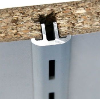 Cremagliera incasso RLE Fitart per fissaggio frontale, fresata 7,5x8 mm, lunghezza 2013 mm, Alluminio finitura Argento Anodizzato