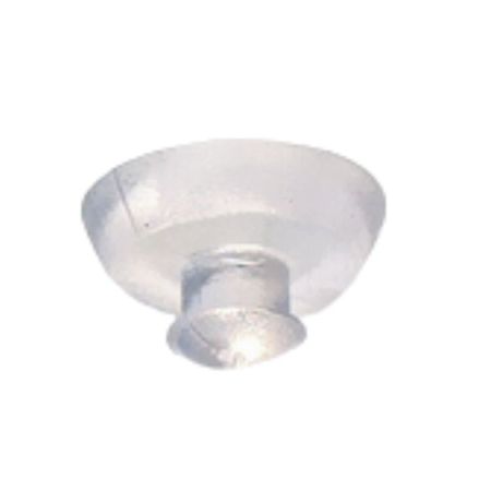 Ventosa in silicone Fitart per tenuta piani vetro su cavaliere, diametro 14 mm, colore Trasparente