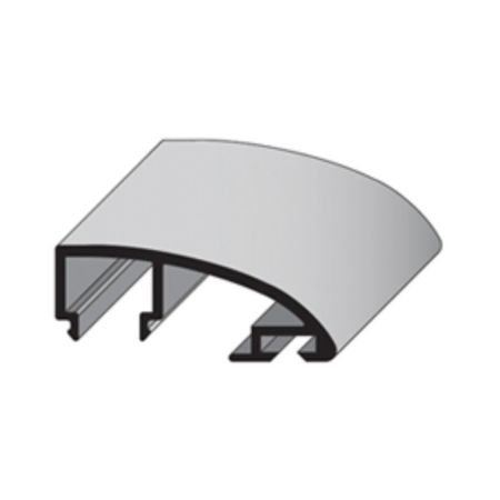 Profilo di copertura CLK Fitart per cremagliera PK, lunghezza 3012 mm, Alluminio finitura Argento Anodizzato