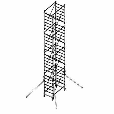 Trabatello Doge 65 Facal per esterni, con piano di lavoro, ruote con freno, altezza 7,70 mm, portata 235 Kg, materiale Alluminio
