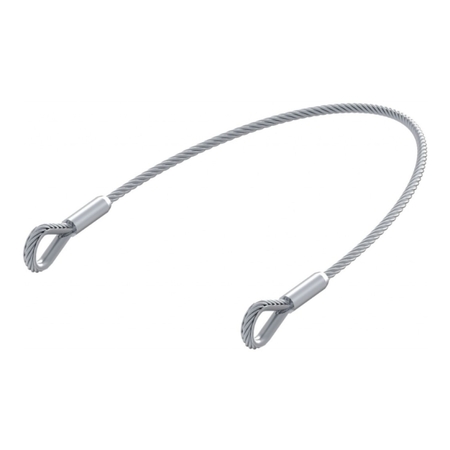 Cavo anticaduta VC9101 Fac per cancello ad anta, diametro 4 mm, lunghezza 200 mm, Acciaio finitura Zincato