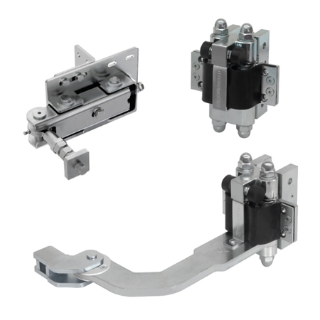 Kit ABS-100-P Albatros Comunello per cancello a battente, ambidestro, con 2 cerniere e sistema di movimentazione, anta fino a 4000 mm