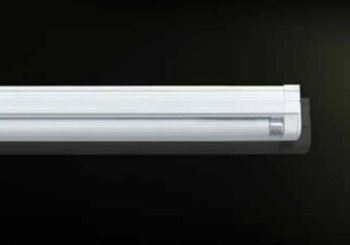 Lampada fluorescente Mini Intesa Forma e Funzione per mobile senza interruttore, lunghezza 370 mm, finitura Bianco