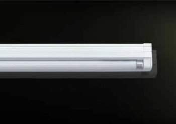 Lampada fluorescente Mini Intesa SI 2004 Forma e Funzione per mobile senza interruttore, lunghezza 317 mm, finitura Bianco