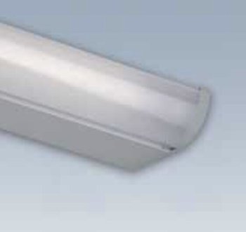 Lampada fluorescente Sottosopra Forma e Funzione per armadio, lunghezza 580 mm, potenza 13 W, finitura Alluminio Satinato