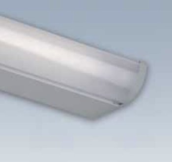 Lampada fluorescente Sottosopra Forma e Funzione per armadio, lunghezza 580 mm, potenza 13 W, finitura Alluminio Satinato