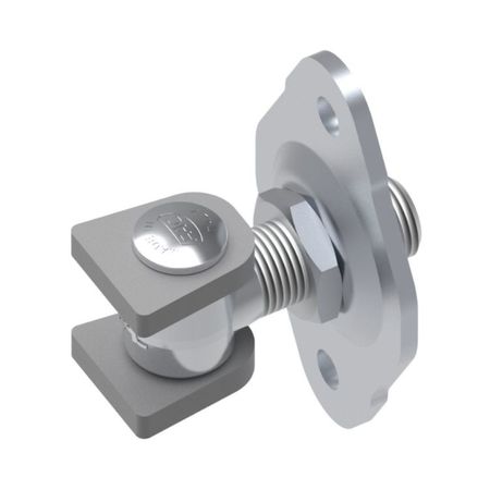 Cardine con piastra a vite VC1111.A22 Fac per cancello ad anta, filetto M22, regolabile 60-80 mm, Acciaio finitura Zincato