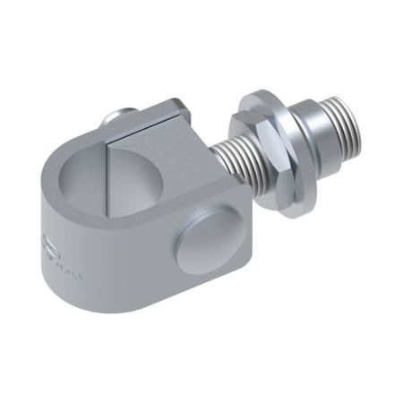 Cardine a fascia regolabile VC1304.A22 Fac per cancello ad anta, boccola filettata M22, tondo 35 mm, regolabile 55-80 mm, Acciaio finitura Zincato
