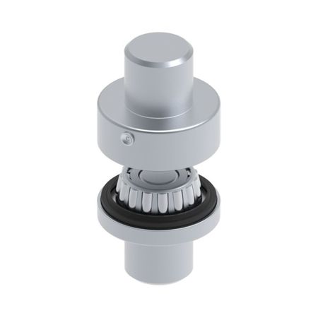 Cardine inferiore saldare VC4203.70 Fac per cancello tubolare ad anta, con cuscinetto a rulli, diametro 70 mm, altezza 40 mm, Acciaio finitura Zincato