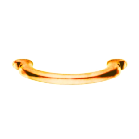 Maniglia A157 Valli e Valli per mobile, interasse 64 mm, Ottone finitura Lucido
