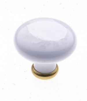  Pomolo per mobile Valli&Valli misura 35mm Bianco