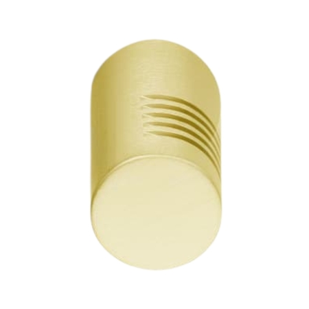 Pomolo cilindrico B33 Valli e Valli per mobile, diametro 16 mm, Ottone finitura Lucido