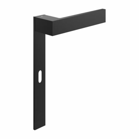 Maniglia Infinito DND IF10-LP per porta, placca lunga 1050 mm foro Patent, Ottone finitura Nero