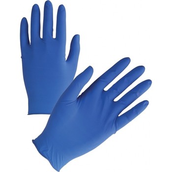 Guanti usa e getta in Nitrile colore assortito vario blu, arancio o nero, confezione 100 pezzi, taglia L