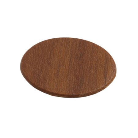 Copriforo adesivo Abs Italfeltri, diametro 13 mm, confezione da 20 pz, Abs finitura Noce 6045