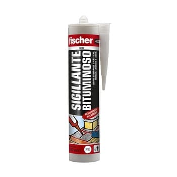 Sigillante SB NE Fischer per membrana di copertura, bituminoso elastoplastico, cartuccia 280 ml, finitura Nero