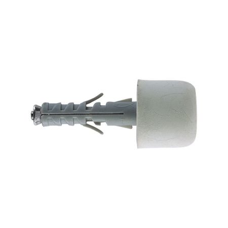 Tassello in nylon SB 9/12 Fischer con fermaporta in PVC bianco, per fissaggi universali, lunghezza 40 mm, diametro 9 mm