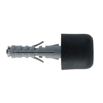 Tassello in nylon SB 9/11 Fischer con fermaporta in PVC nero, per fissaggi universali, lunghezza 40 mm, diametro 9 mm
