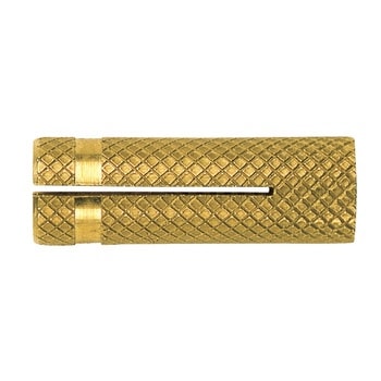 Tassello femmina PO M 8 Fischer in ottone, con filettatura metrica interna, per fissaggi universali, lunghezza 30 mm, diametro 10 mm