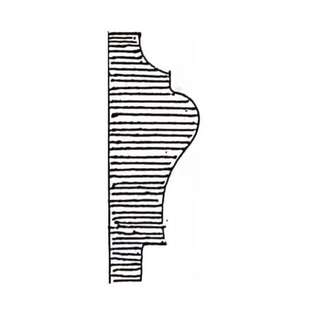 Angolo decorato in gesso AD009 Ferexpert per riquadratura, armatura interna fibra di rete, dimensioni 15x40 mm, finitura Bianco