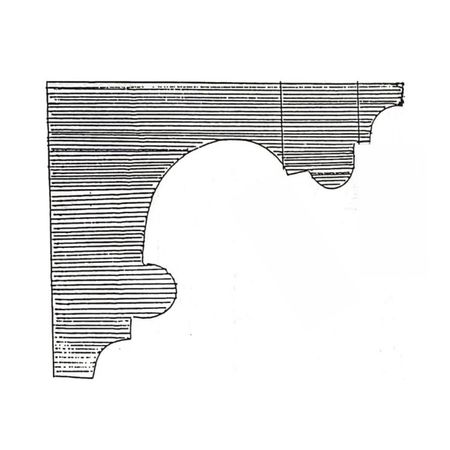 Cornice angolo in gesso CO100 Ferexpert per soffitto e parete, armatura interna fibra di rete, dimensioni 90x75 mm, finitura Bianco