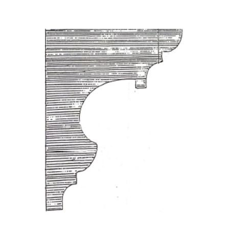 Cornice angolo in gesso CO101 Ferexpert per soffitto e parete, armatura interna fibra di rete, dimensioni 70x90 mm, finitura Bianco
