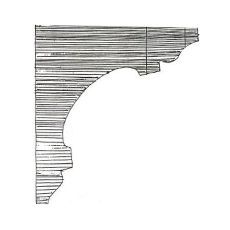 Cornice angolo in gesso CO102 Ferexpert per soffitto e parete, armatura interna fibra di rete, dimensioni 85x95 mm, finitura Bianco