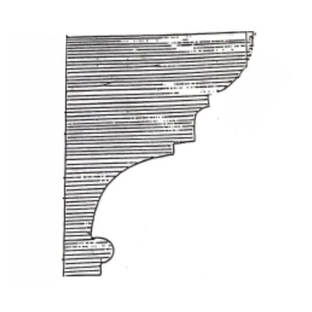 Cornice angolo in gesso CO104 Ferexpert per soffitto e parete, armatura interna fibra di rete, dimensioni 60x75 mm, finitura Bianco