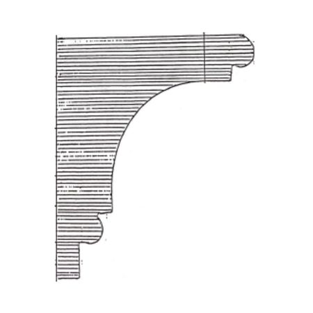 Cornice angolo in gesso CO107 Ferexpert per soffitto e parete, armatura interna fibra di rete, dimensioni 80x90 mm, finitura Bianco