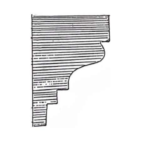 Cornice angolo in gesso CO109 Ferexpert per soffitto e parete, armatura interna fibra di rete, dimensioni 40x55 mm, finitura Bianco