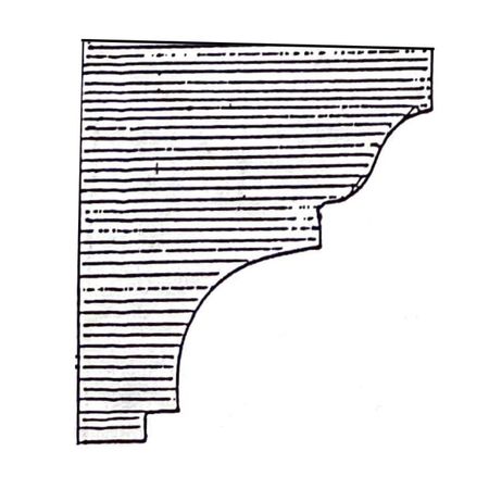 Cornice angolo in gesso CO110 Ferexpert per soffitto e parete, armatura interna fibra di rete, dimensioni 45x50 mm, finitura Bianco