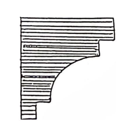 Cornice angolo in gesso CO115 Ferexpert per soffitto e parete, armatura interna fibra di rete, dimensioni 30x35 mm, finitura Bianco