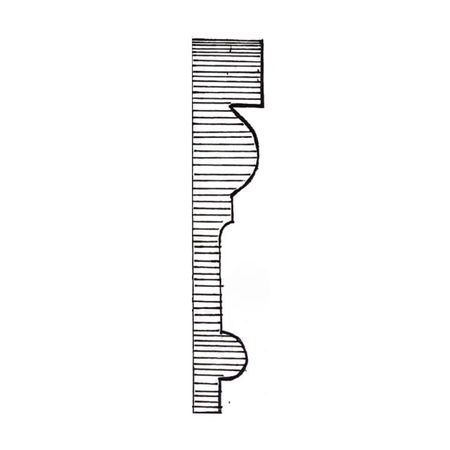 Cornice angolo in gesso CO119 Ferexpert per soffitto e parete, armatura interna fibra di rete, dimensioni 20x95 mm, finitura Bianco