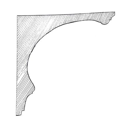 Cornice angolo in gesso CO121 Ferexpert per soffitto e parete, armatura interna fibra di rete, dimensioni 140x150 mm, finitura Bianco