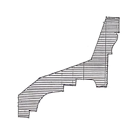 Cornice porta neon in gesso CO407 Ferexpert per soffitto e parete, armatura interna fibra di rete, dimensioni 90x85 mm, finitura Bianco