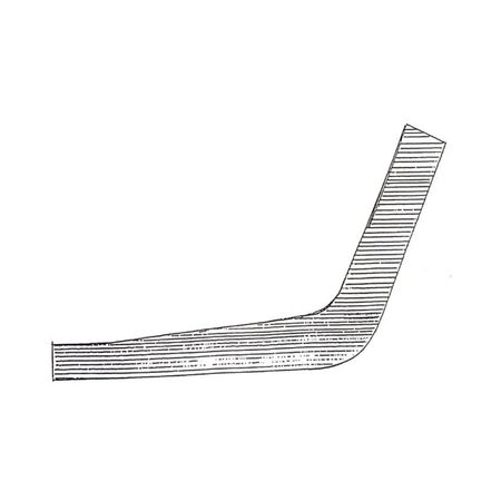 Cornice porta neon in gesso CO409 Ferexpert per soffitto e parete, armatura interna fibra di rete, dimensioni 140x85 mm, finitura Bianco