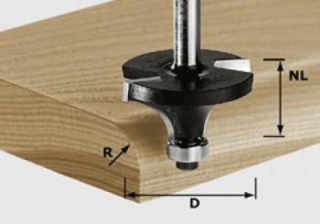 Festool Fresa a raggio HW gambo 8 mm HW S8 D28,7/R8 KL