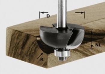 Fresa a raggio convesso HW gambo 8 mm HW S8 D31,7/R9,5 KL